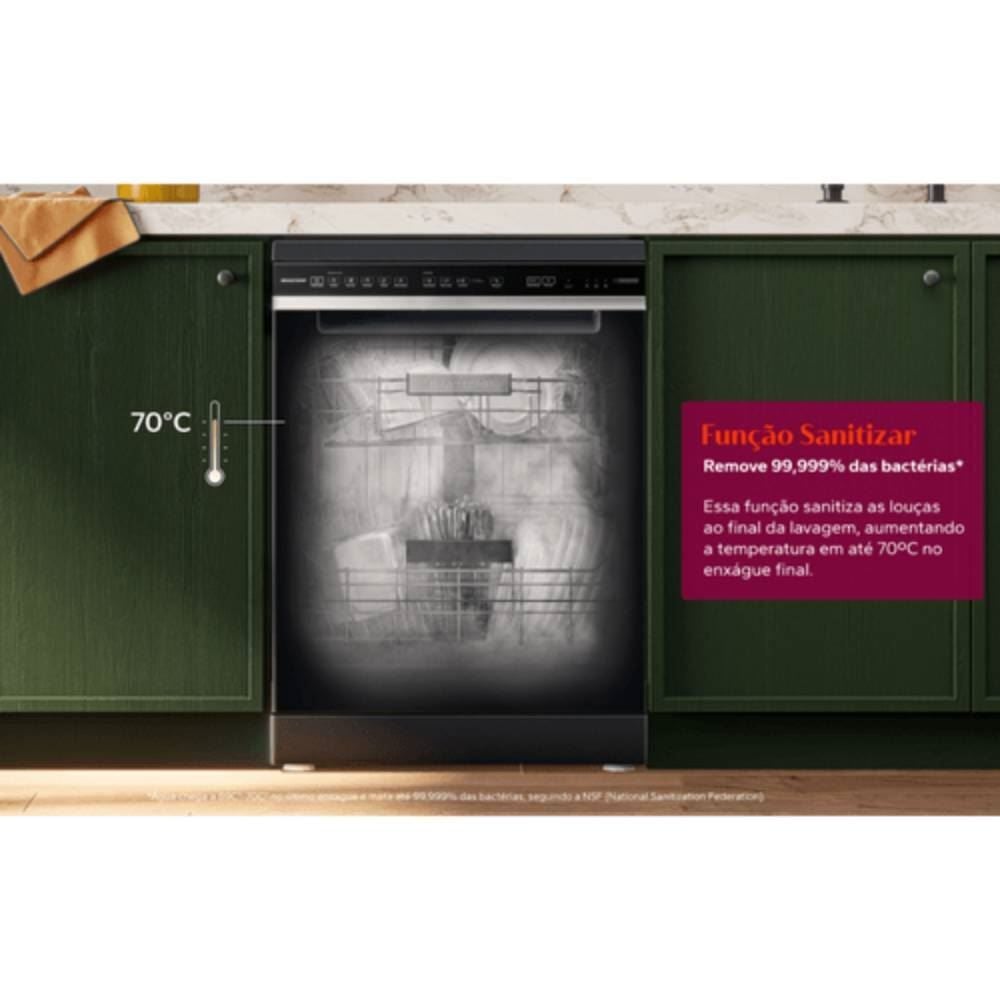Lava Louças Brastemp 15 serviços com Smart Sensor BLF61AE