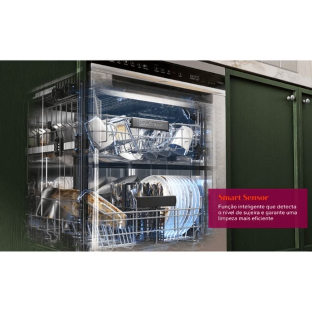 Lava Louças Brastemp 15 serviços com Smart Sensor BLF61AE