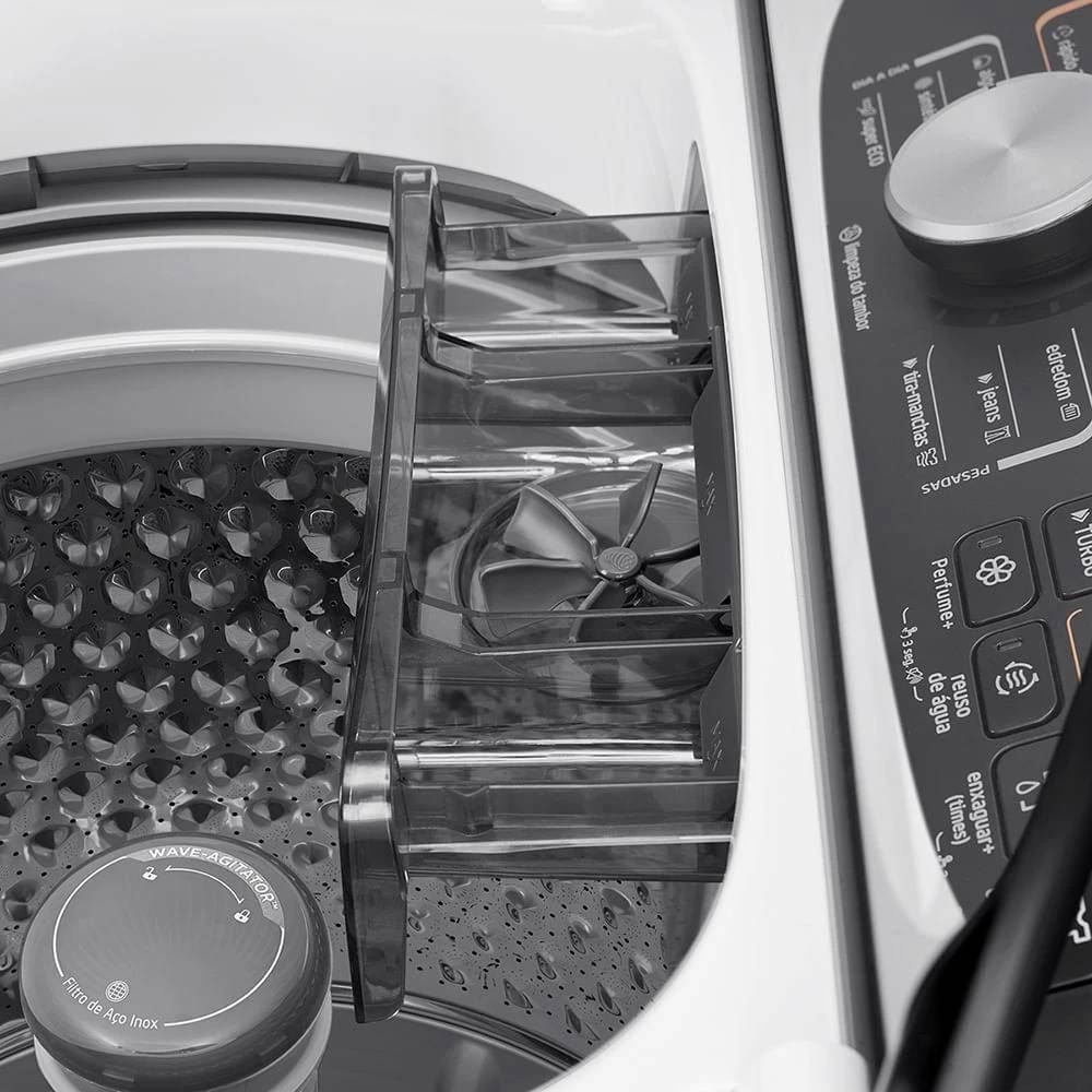 Lavadora de Roupas 15kg Branca Midea Wave Agitator