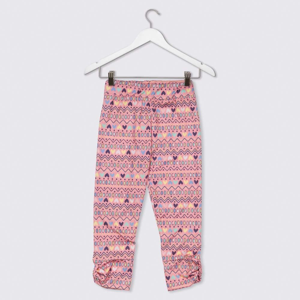 Legging 1 a 3 anos Suede Retrô Corações Yoyo Kids