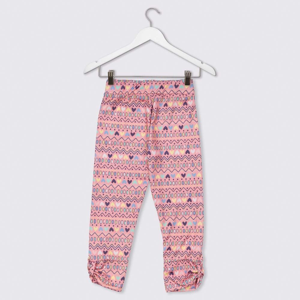 Legging 1 a 3 anos Suede Retrô Corações Yoyo Kids