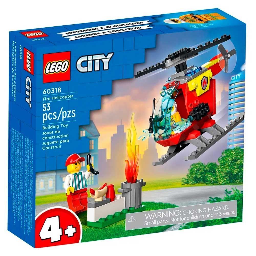 Lego City Helicóptero Dos Bombeiros - 60318