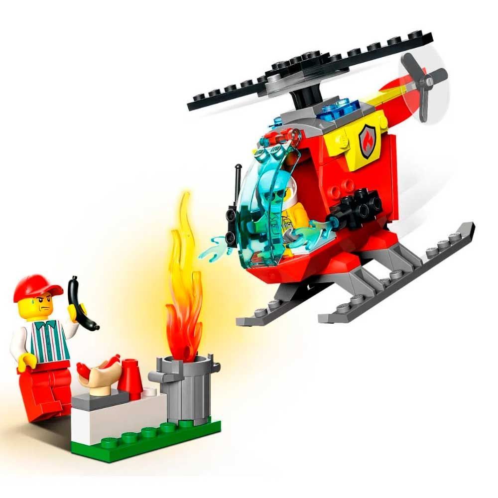 Lego City Helicóptero Dos Bombeiros - 60318