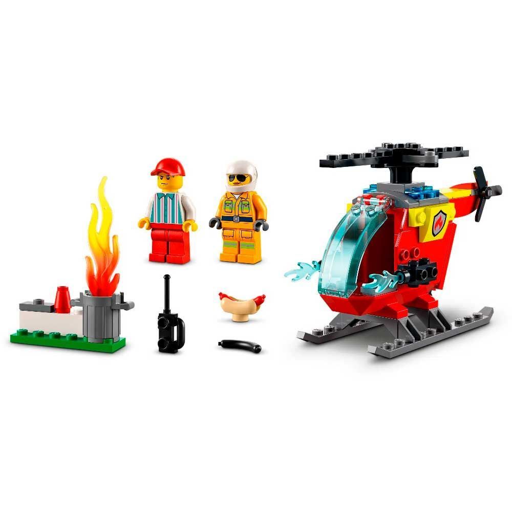 Lego City Helicóptero Dos Bombeiros - 60318