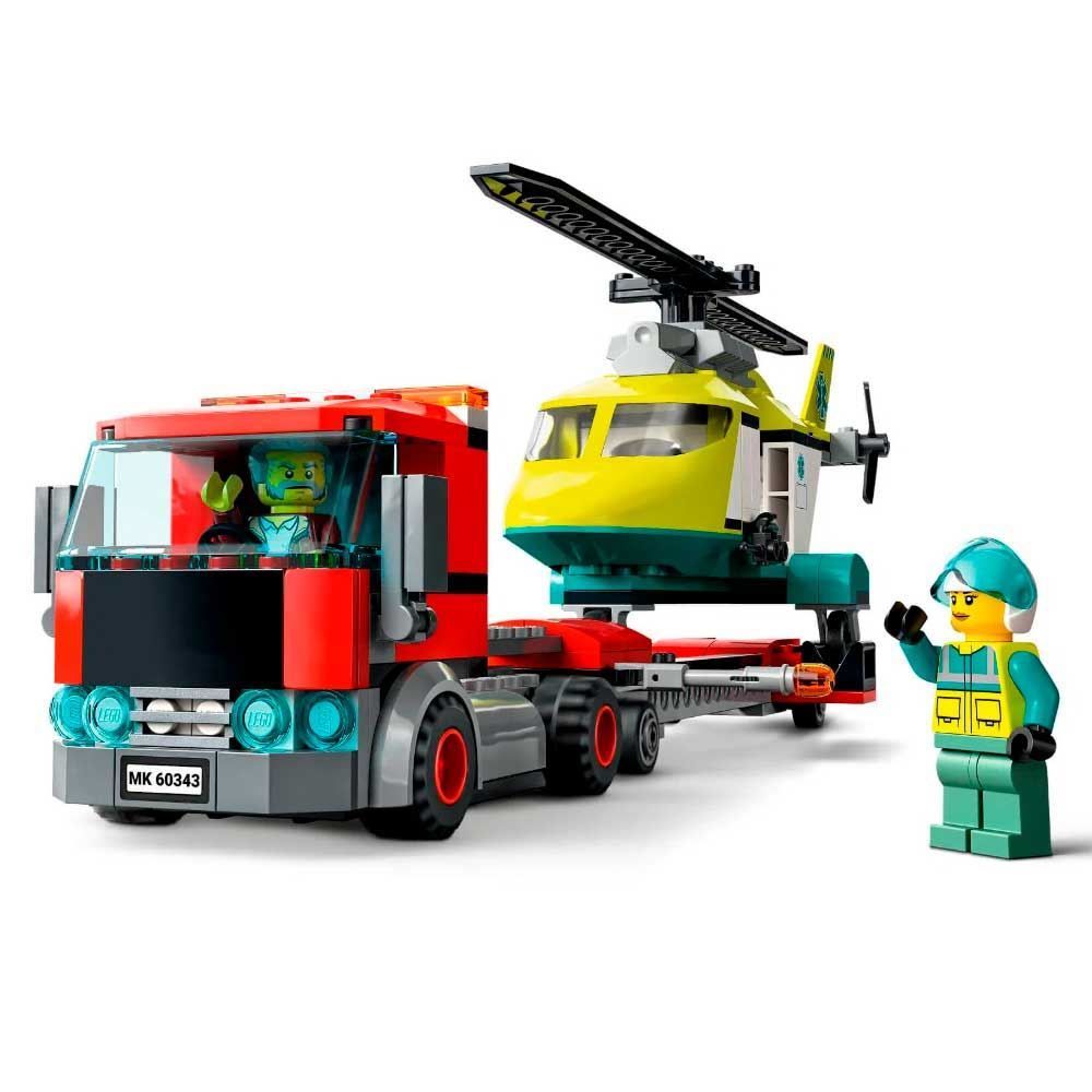 Lego City Transporte De Helicóptero De Salvamento - 60343
