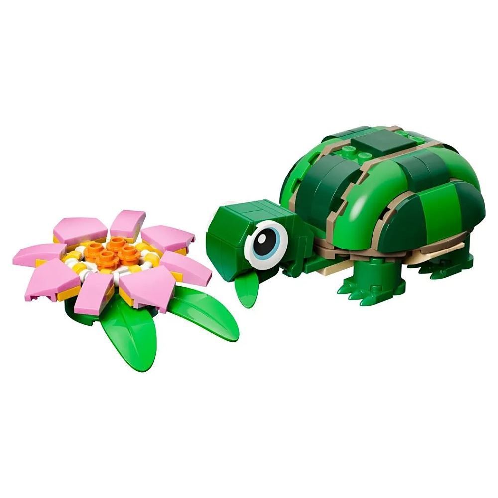 Lego Creator 3 em 1 Tartaruga com Uma Flor Lírio-D'água - 31377