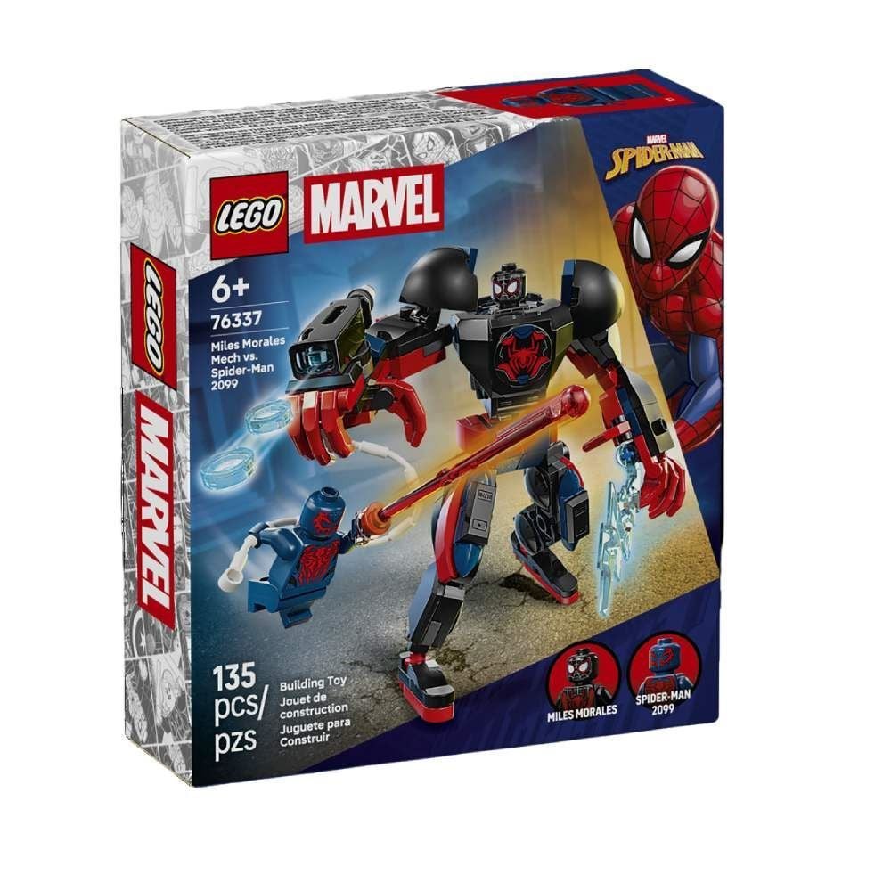 Lego Marvel Robô do Miles Morales Vs. Homem-Aranha 2099 - 76337