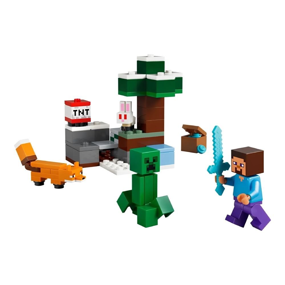 Lego Minecraft Aventura do Steve Na Taiga - 21583 