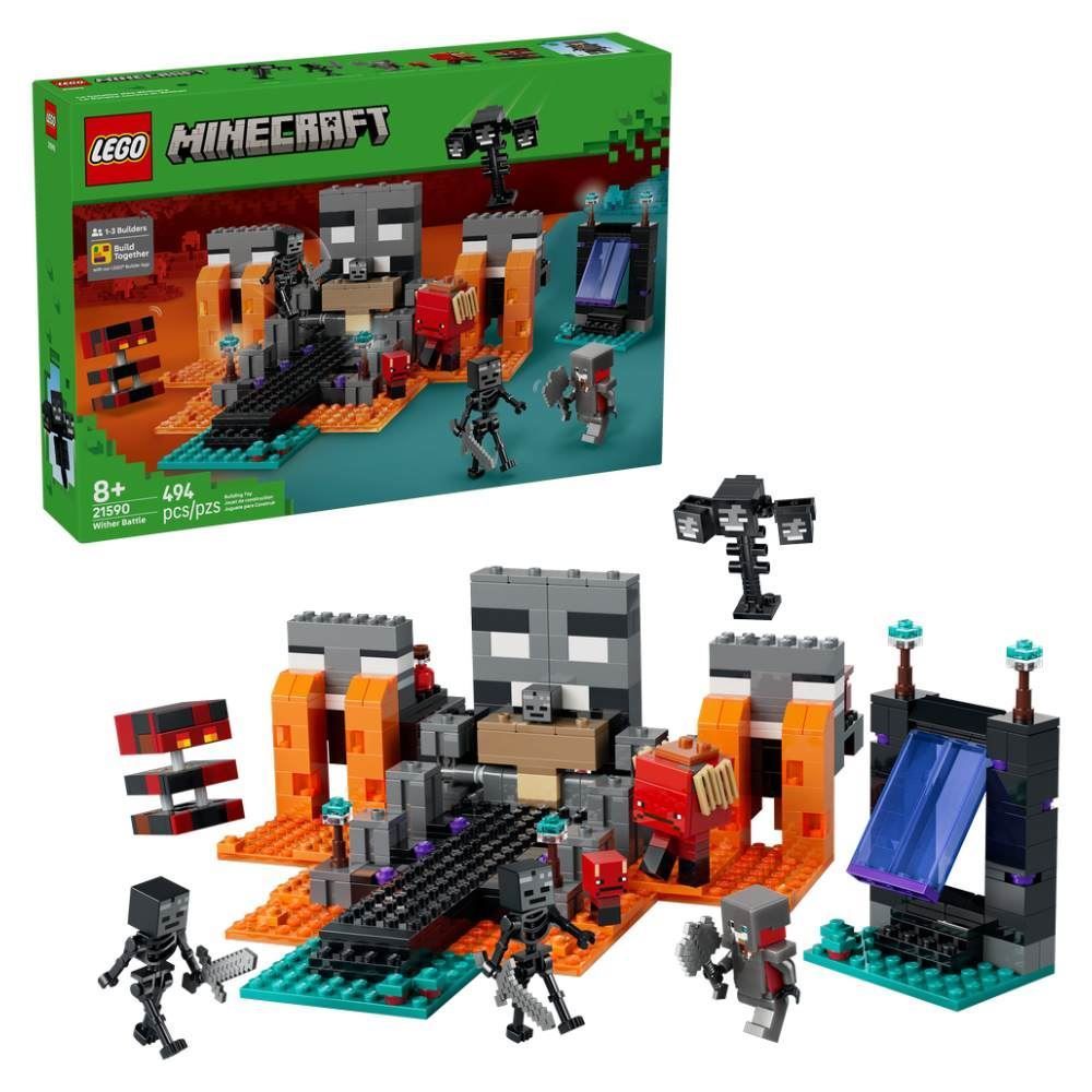 Lego Minecraft Batalha do Wither - 494 Peças