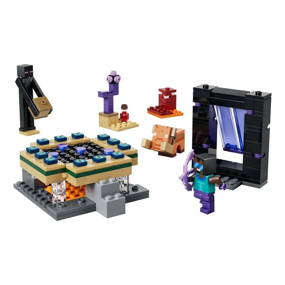Lego Minecraft Jornada Ao Nether e Portal do End - 192 peças