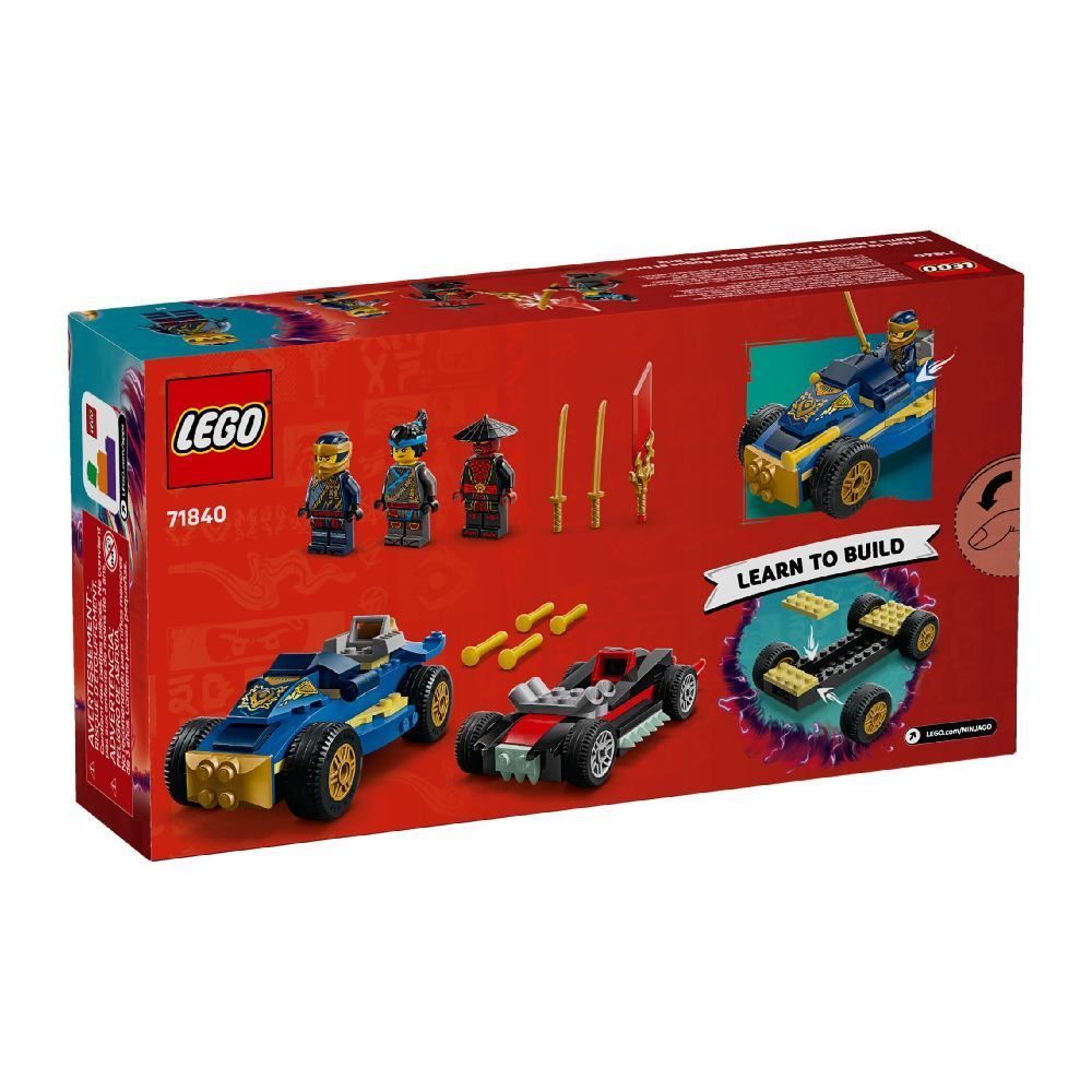 Lego Ninjago Duelo Carros De Corrida Rogue X Dricks - 71840