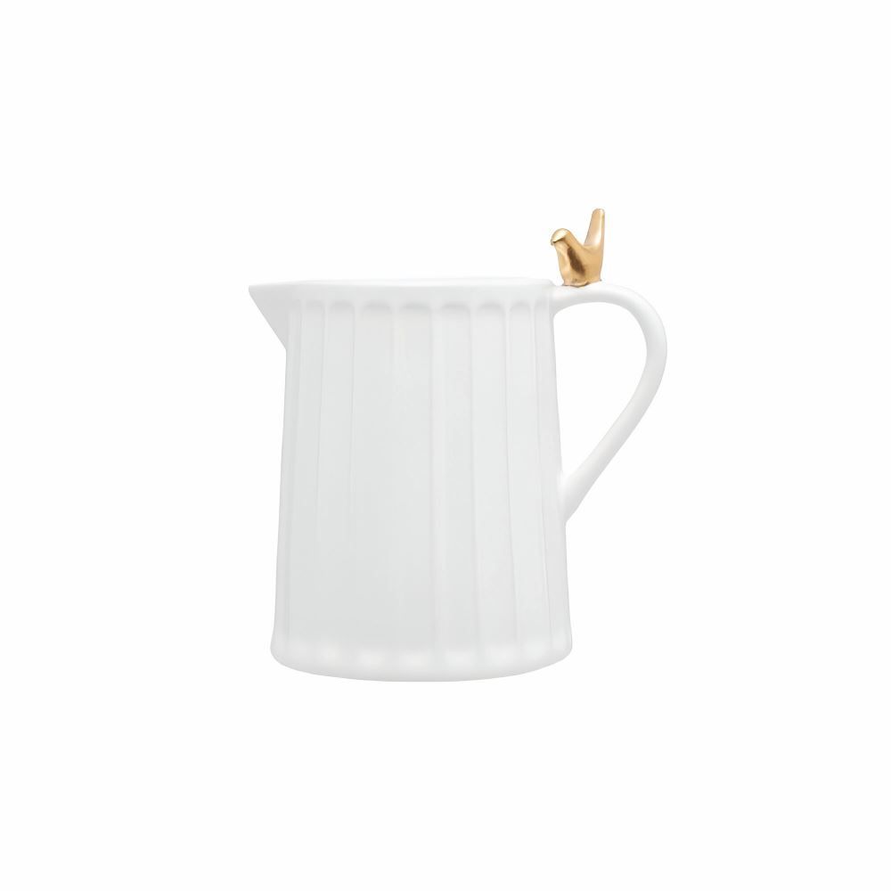 Leiteira De Cerâmica Colibri Wolff 200 Ml - Branco