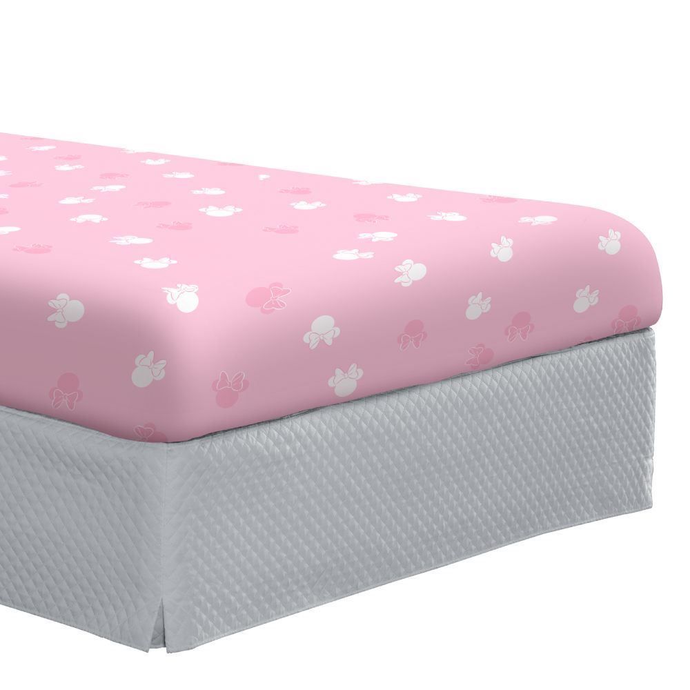 Lençol Avulso Casal Com Elástico Disney Portallar - Minnie