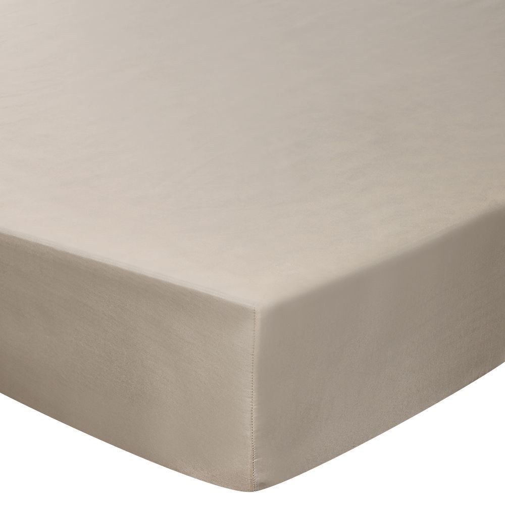 Lençol Avulso Queen Com Elástico Microfibra Liso Havan Casa - Bege