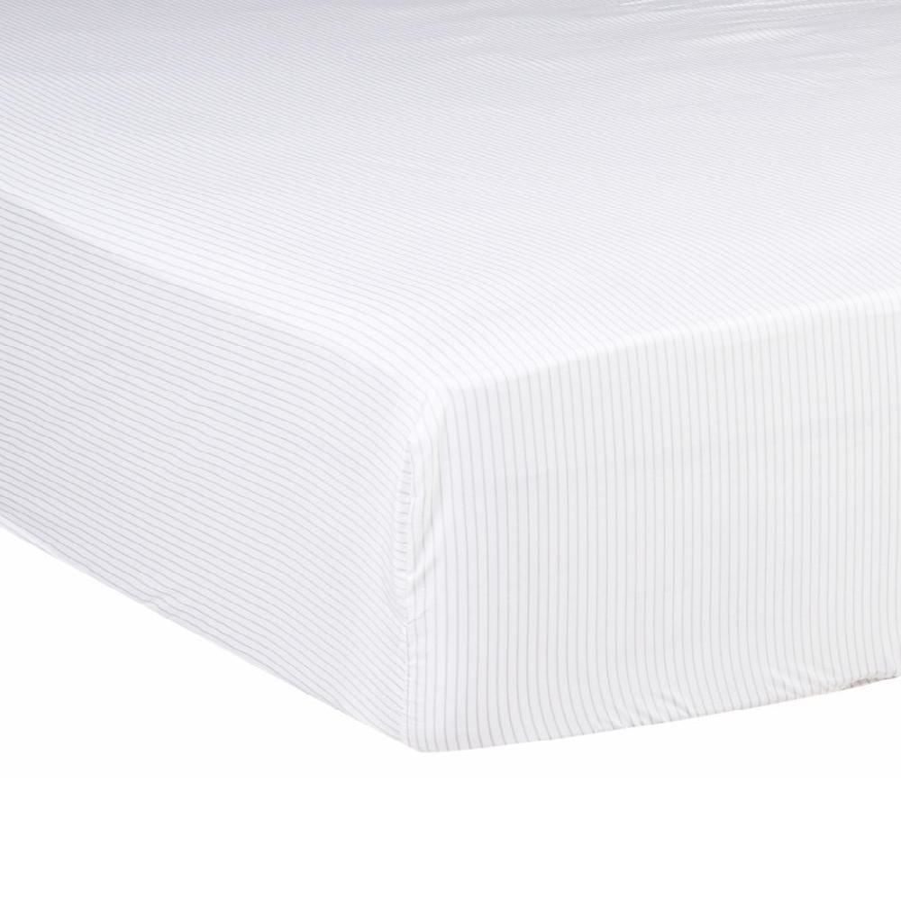 Lençol Avulso Solteiro Com Elástico Microfibra Havan Casa 1 Peça - Dalila Listra Bege