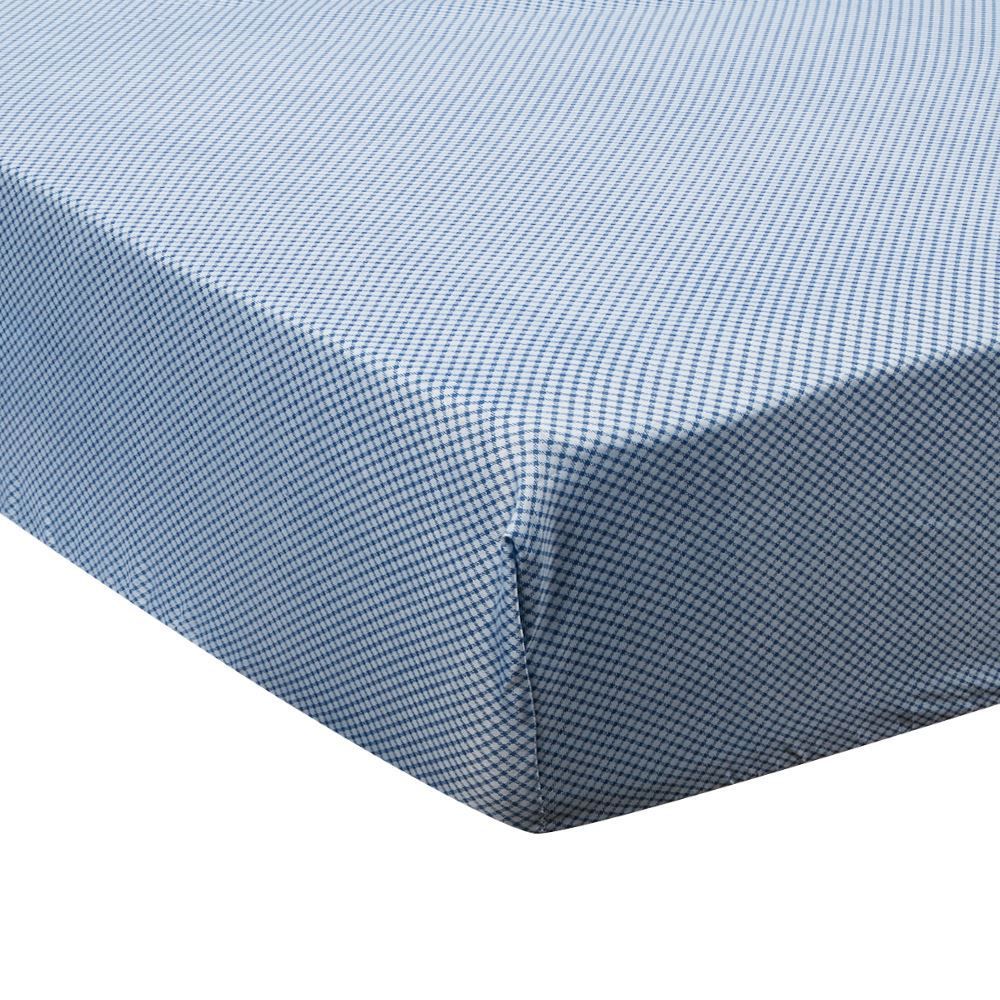 Lençol Avulso Solteiro com Elástico Estamp Microfibra Havancasa 1 Peça - Charme Azul