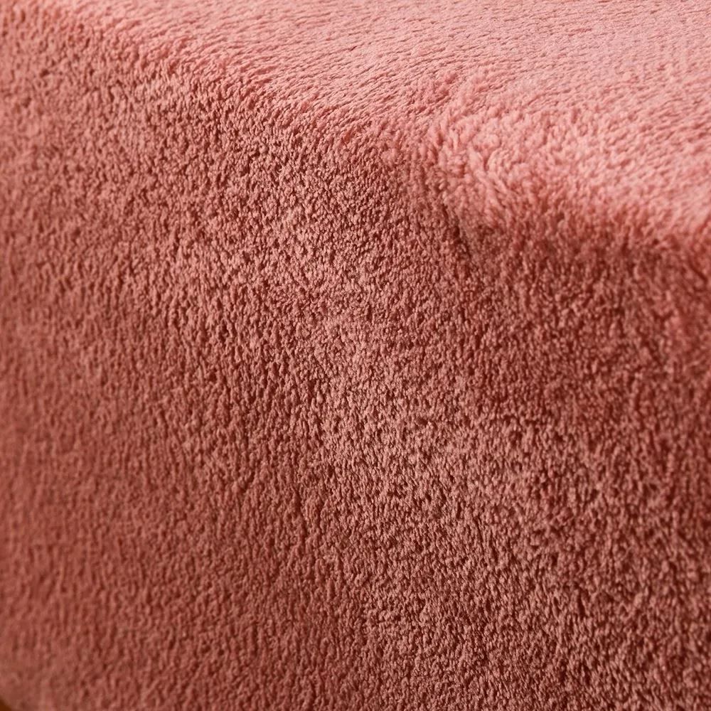 Lençol Avulso Solteiro com Elástico Plush Slip Havan Casa - Argila
