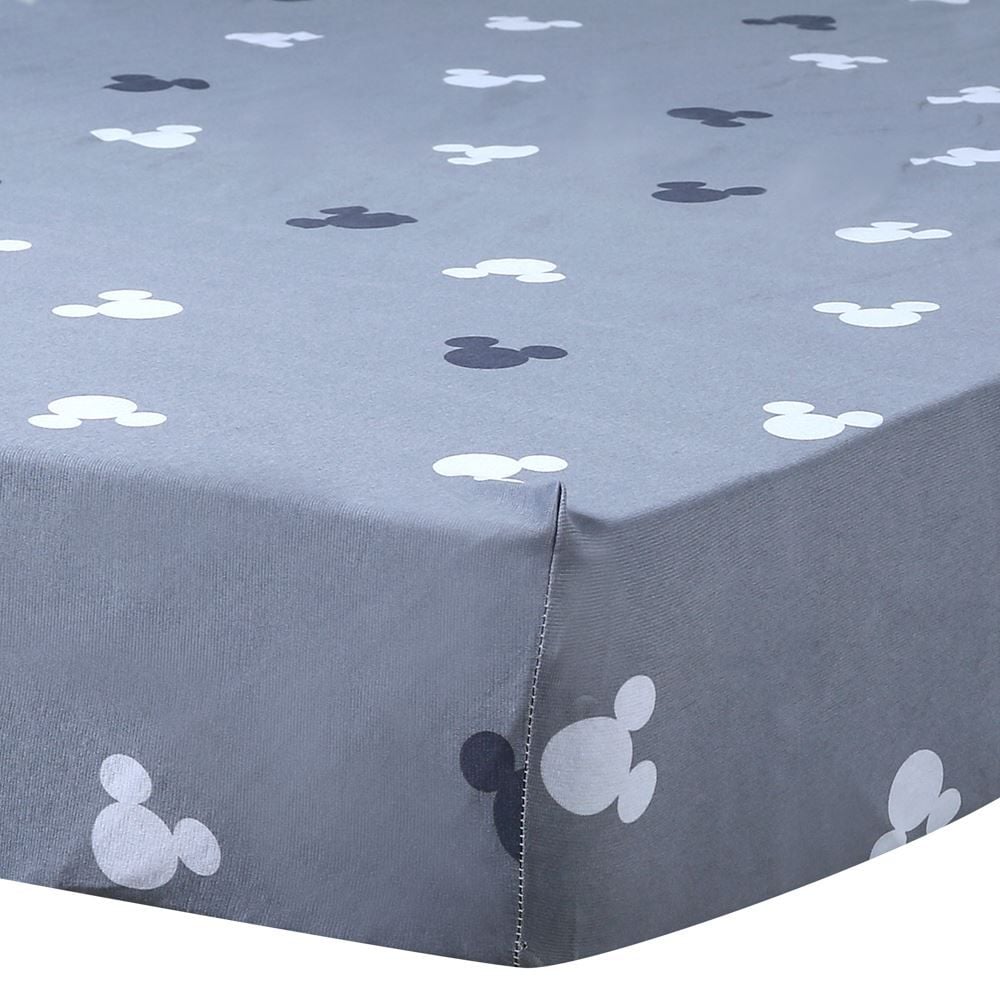 Lençol Avulso Com Elástico Solteiro Estampado Disney Portallar 1 Pç - Mickey