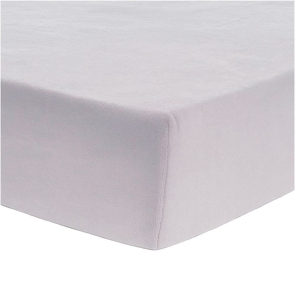 Lençol Solteiro Avulso Com Elástico Plush Havan Casa - Cinza Lunar