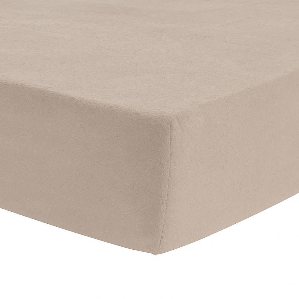 Lençol Solteiro Avulso com Elástico Plush Havan Casa - Bege