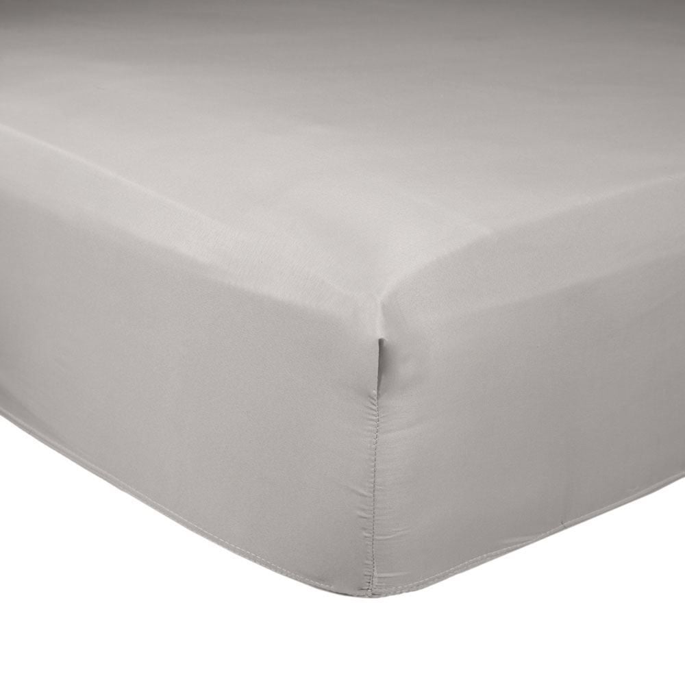 Lençol Casal Com Elástico 200 Fios Buona Fortuna - Cinza Prata