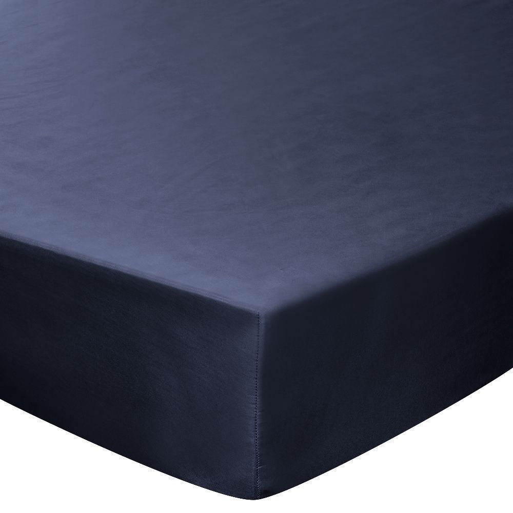 Lençol Casal Microfibra Liso Havan Casa - Azul Marinho 