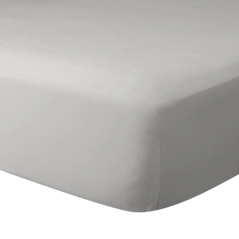 Lençol de Casal Percal Liso 100% Algodão Buona Fortuna - Prata