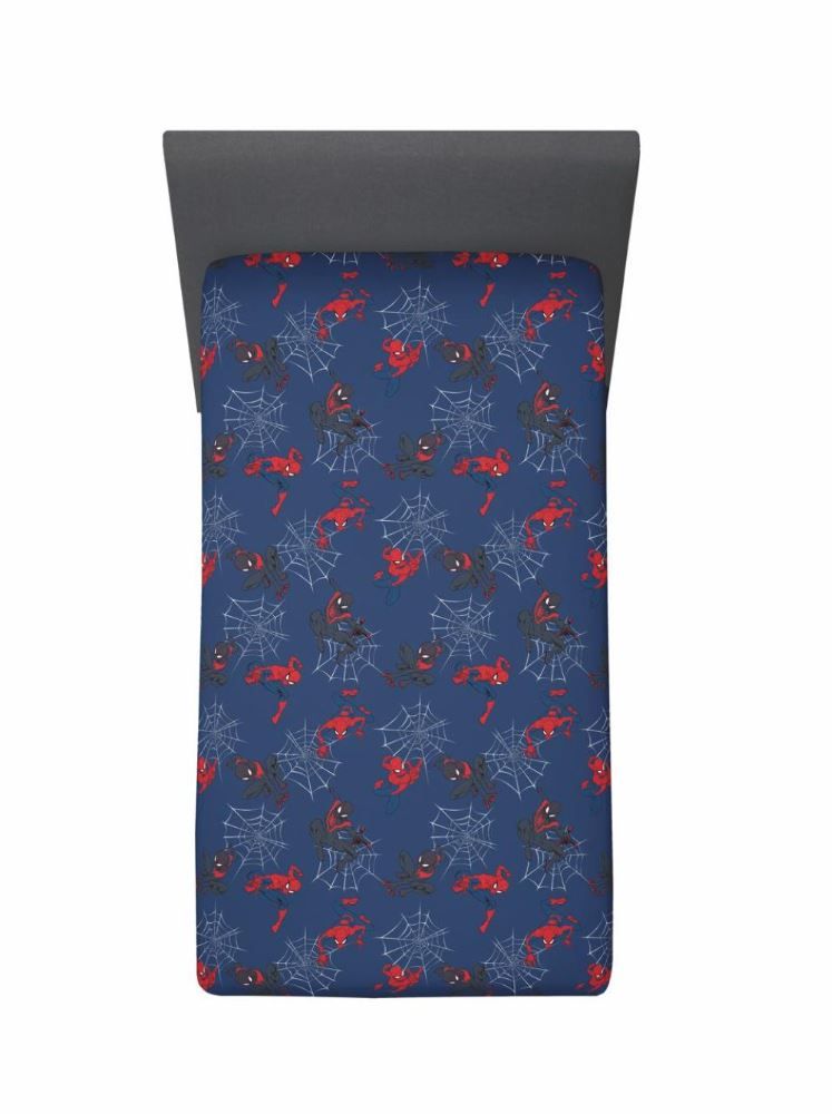Lençol Infantil Solteiro Com Elástico Disney By Hedrons - SPIDER ULTIMATO ROTATIVO