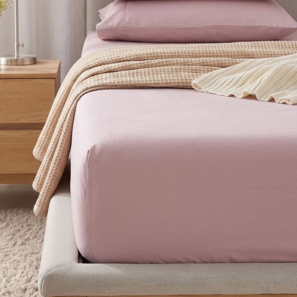 Lençol Queen Percal 100% Algodão Buona Fortuna - Rosa Velho