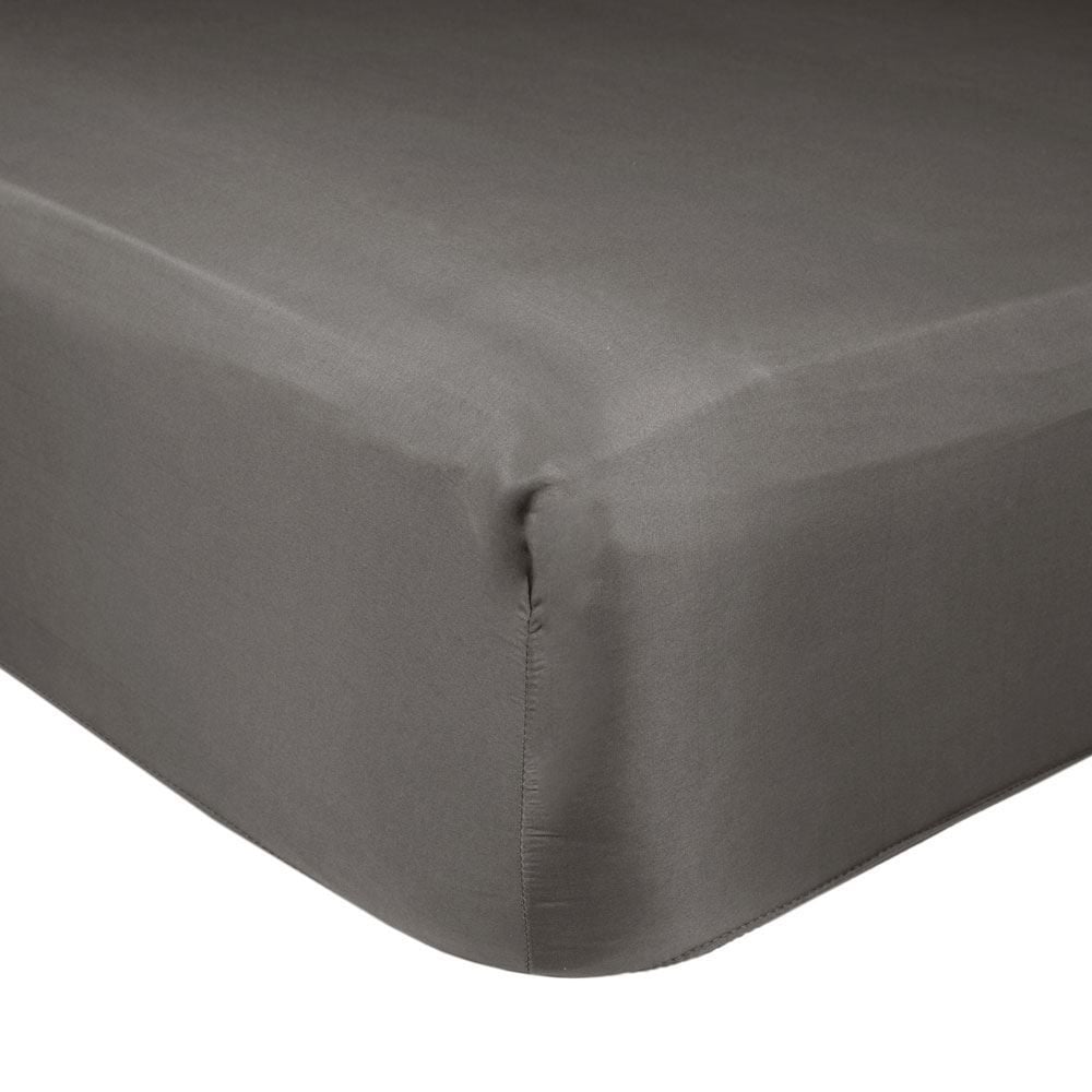 Lençol Queen Percal 100% Algodão Buona Fortuna - Cinza Chumbo