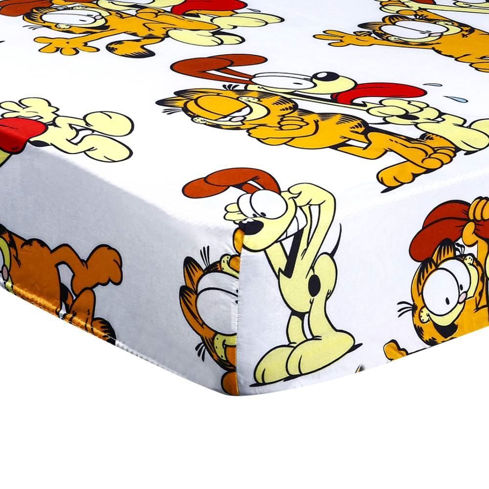 Lençol Solteiro Avulso Infantil Com Elástico - Garfield