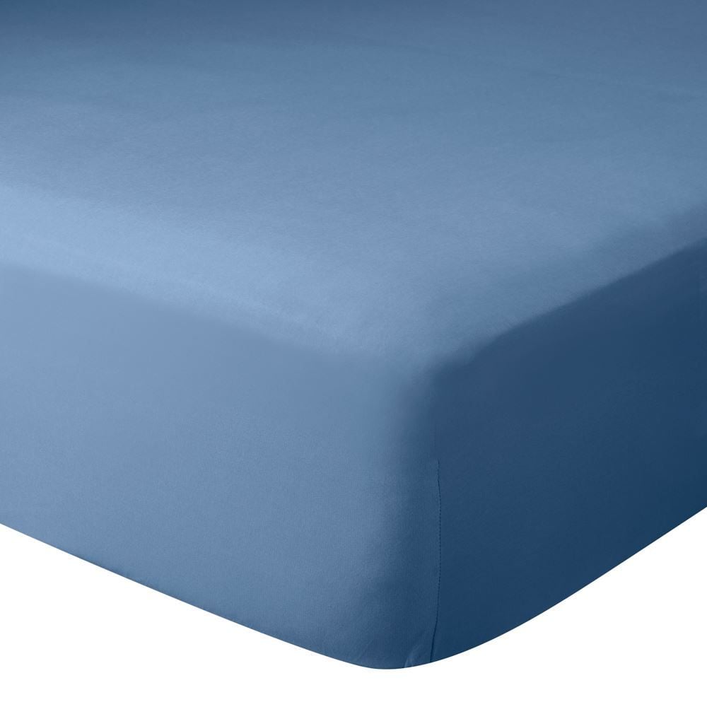 Lençol Solteiro Com Elástico 150 Fios Solecasa - Azul Medio