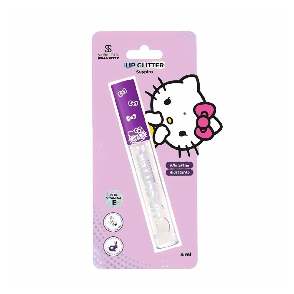 Lip Glitter Suspiro Hello Kitty Sabrina Sato - 4ml