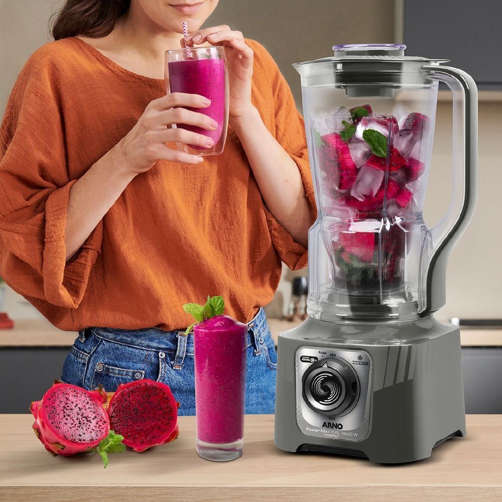 Liquidificador Arno Powermax XXL 1400W Cinza LN87