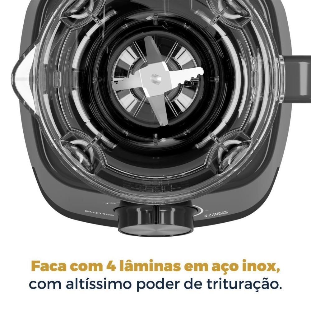 Liquidificador Britânia 2,7 Litros 4 Velocidades 1100W BLQ1100