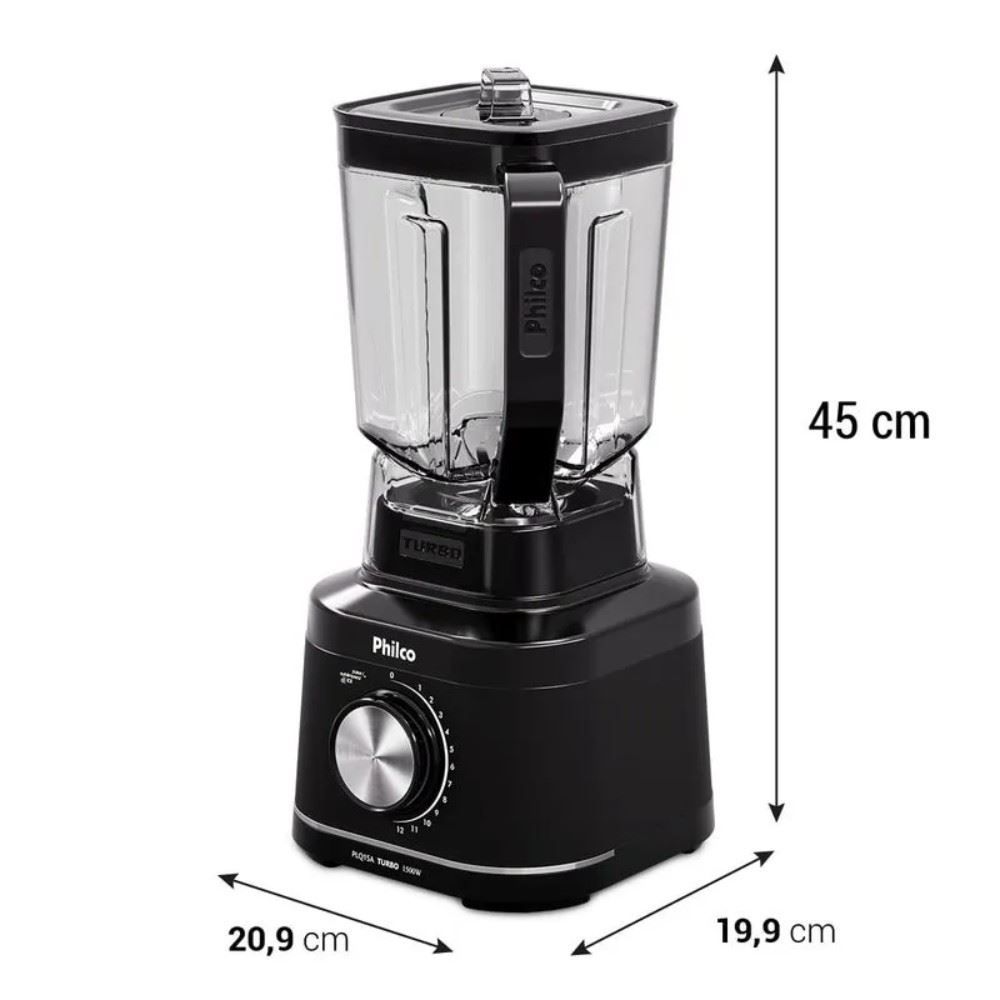 Liquidificador Philco PLQ15A Turbo 1500W 3,1 Litros