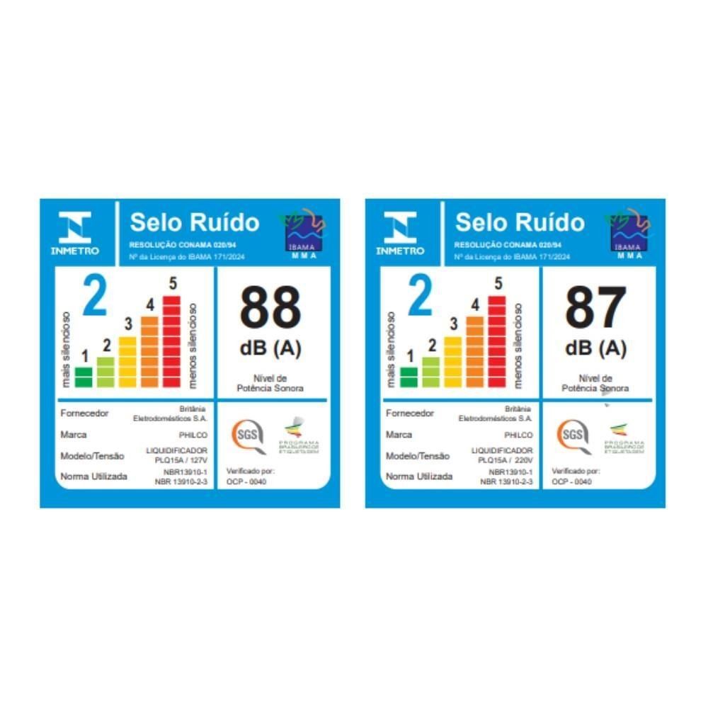 Liquidificador Philco PLQ15A Turbo 1500W 3,1 Litros