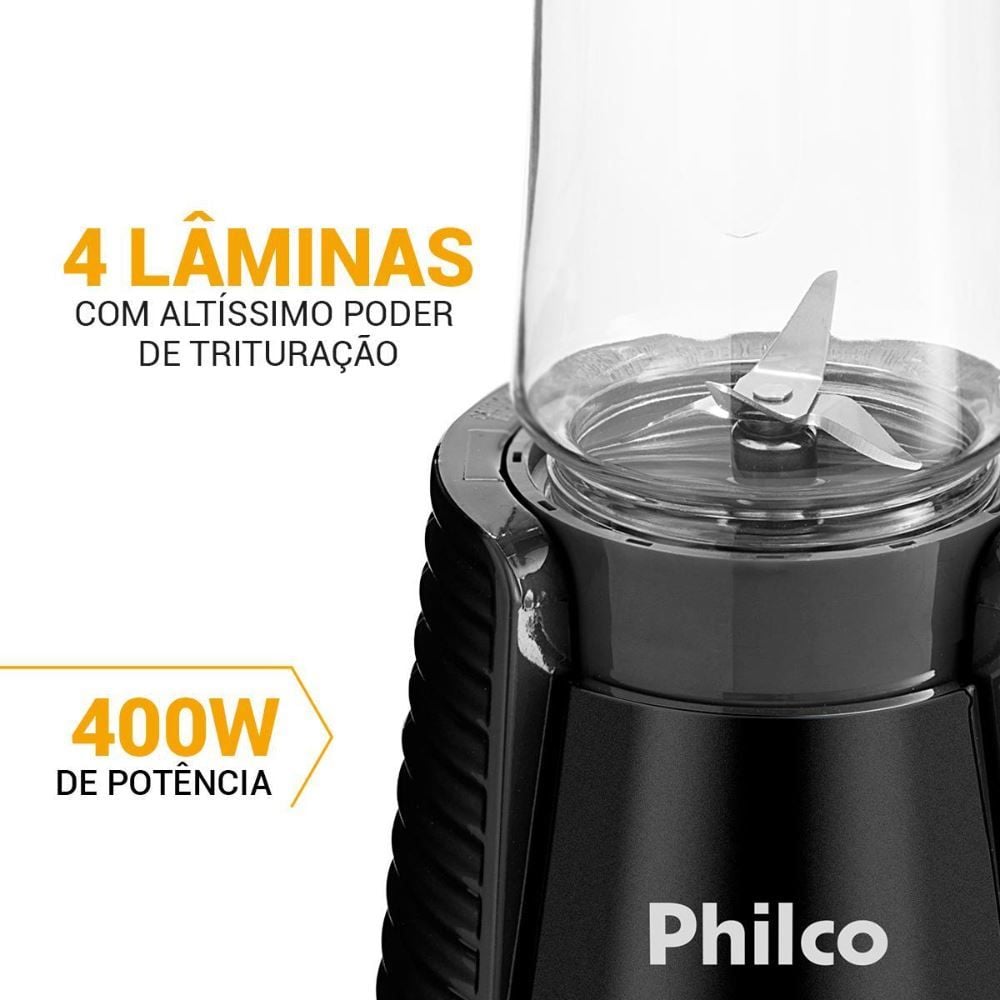 Liquidificador Philco Blender 2 Squeezes 400W PLQ04A