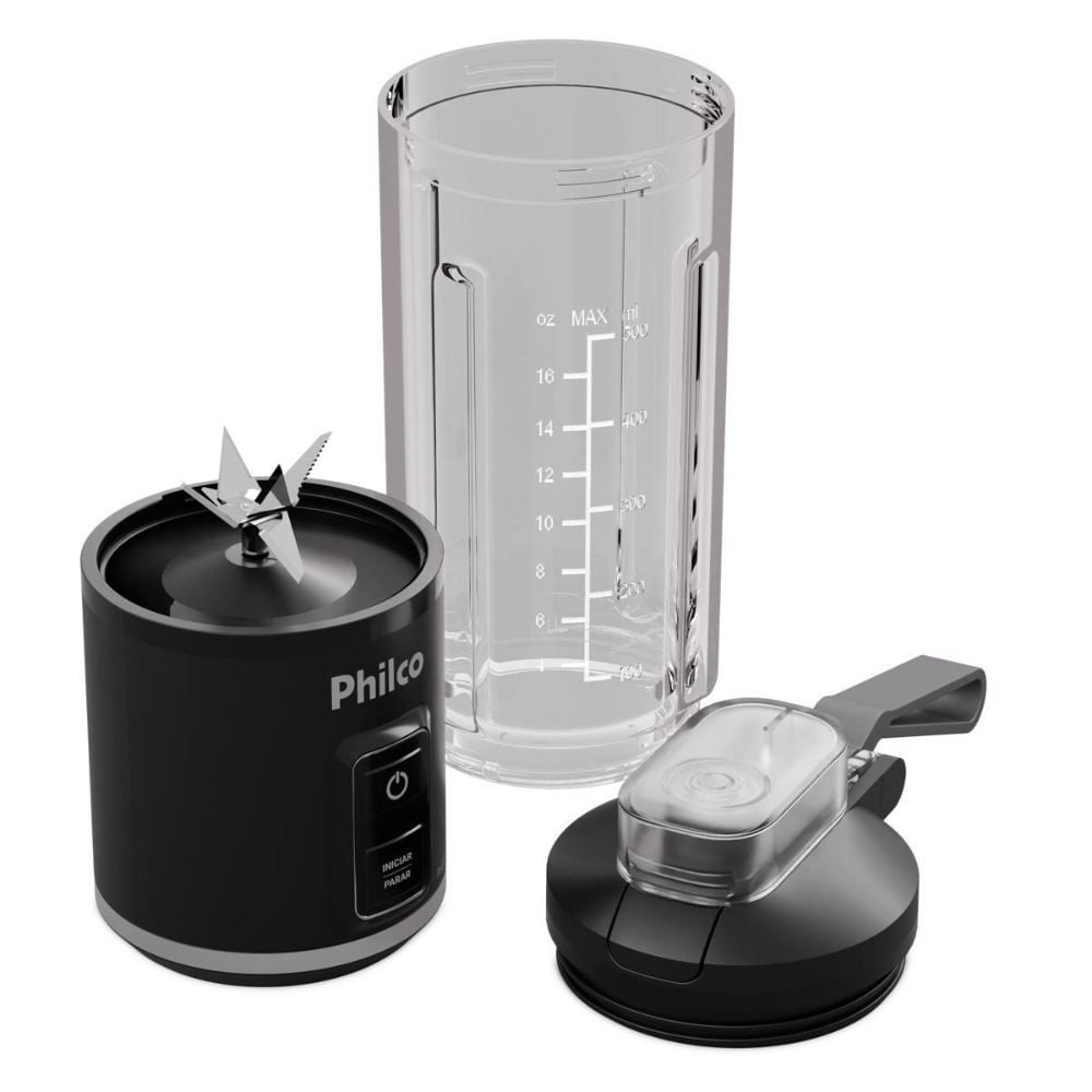Liquidificador Portátil Philco 700Ml Sem Fio 120W Plq01a