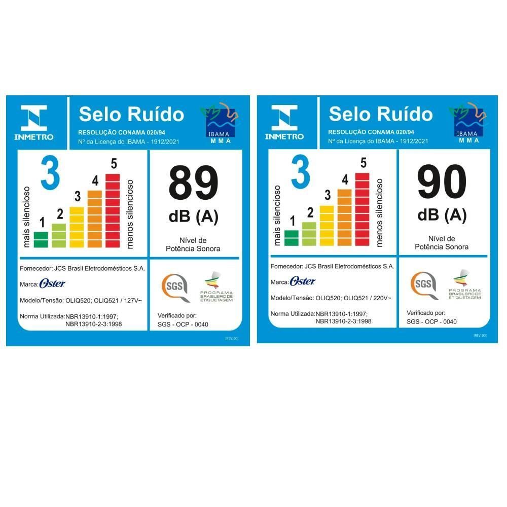 Liquidificador Power Oster Jarra De Vidro 1250W OLIQ520