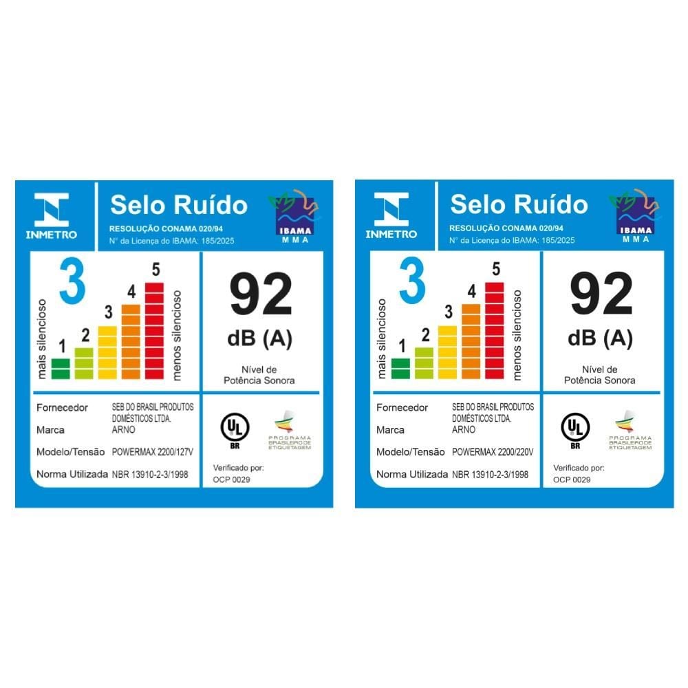 Liquidificador Powermax Arno 1400W Marfim 3,1 Litros LN64