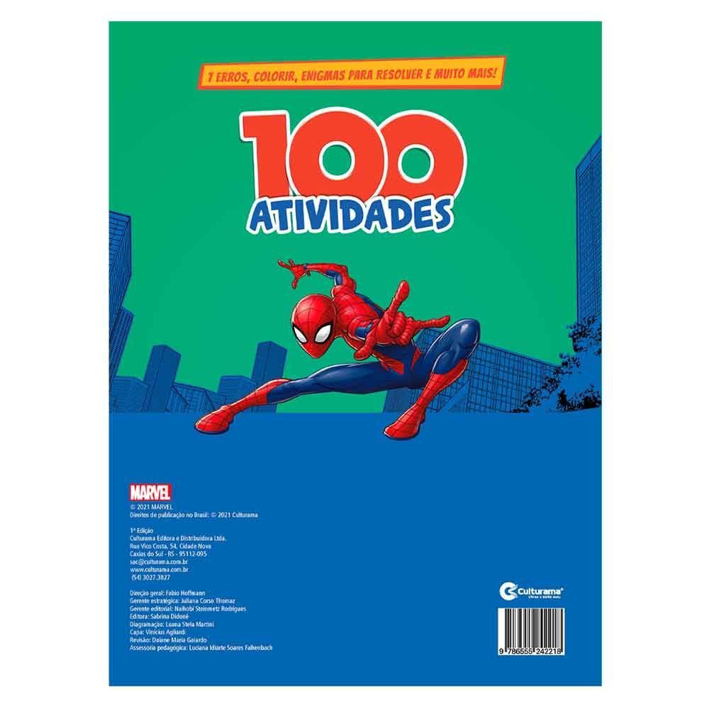Livro 100 Atividades Homem-Aranha Culturama - 020050307