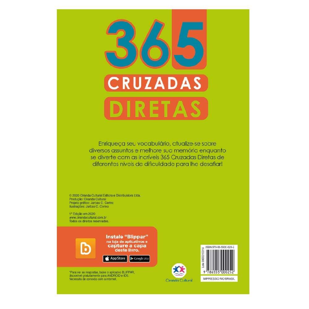 Livro 365 Cruzadas Diretas - Ciranda Cultural