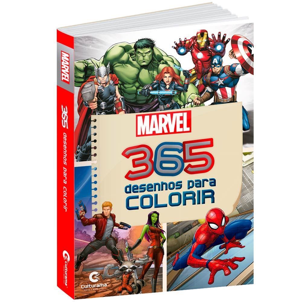 Livro 365 Desenhos Para Colorir Marvel - Culturama