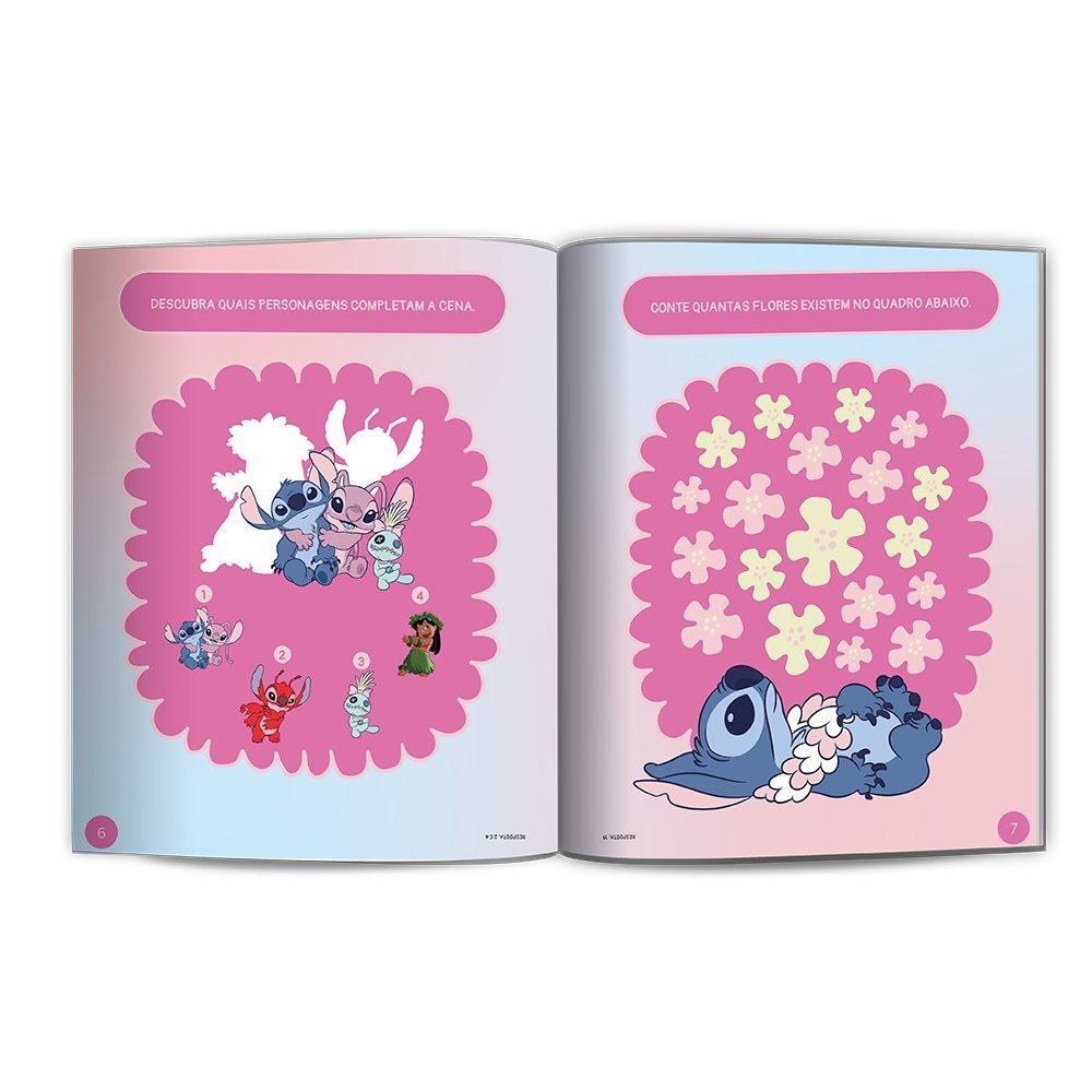 Livro 500 Adesivos Angel e Stitch Culturama - Diversão