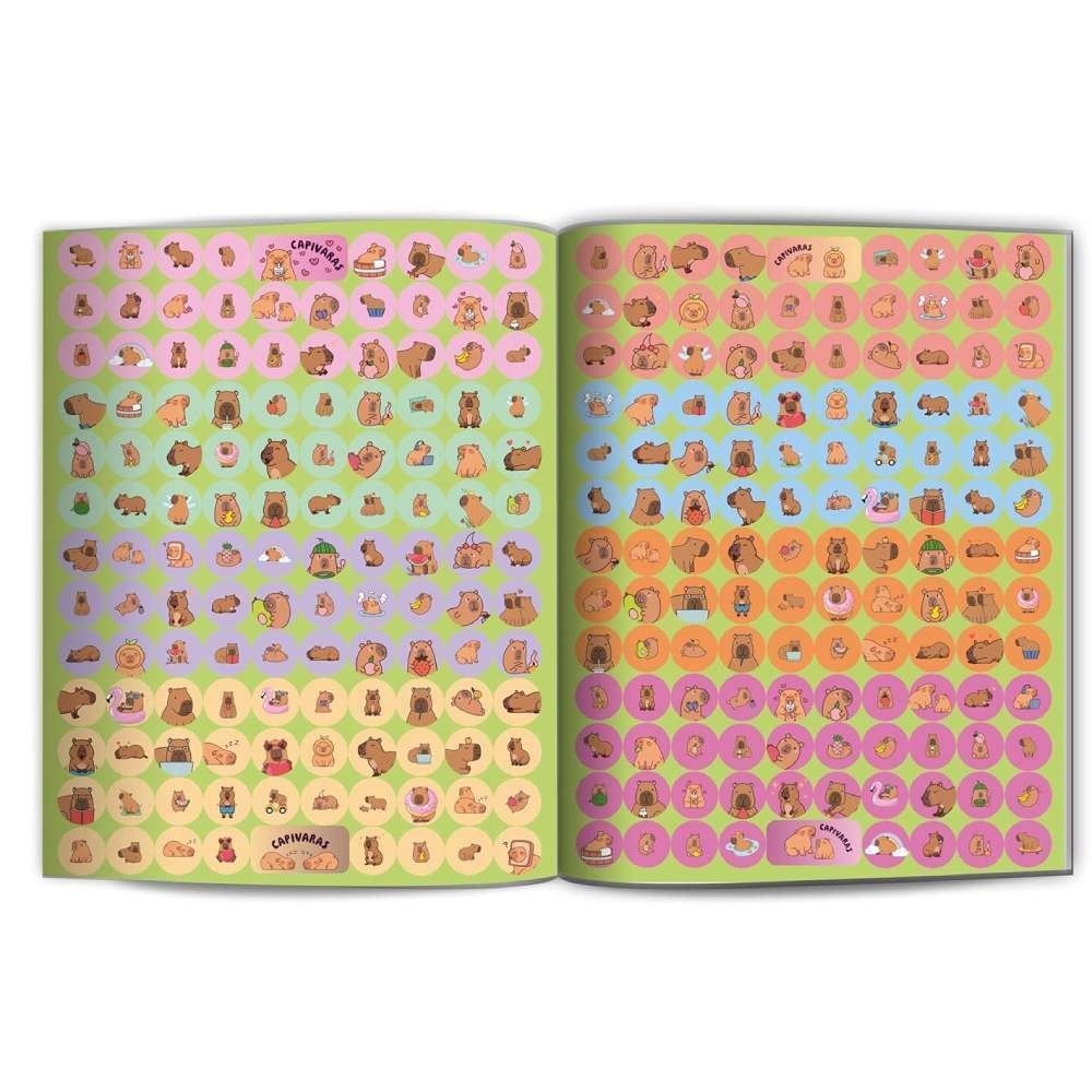 Livro 500 Adesivos Capivaras Culturama - Diversão
