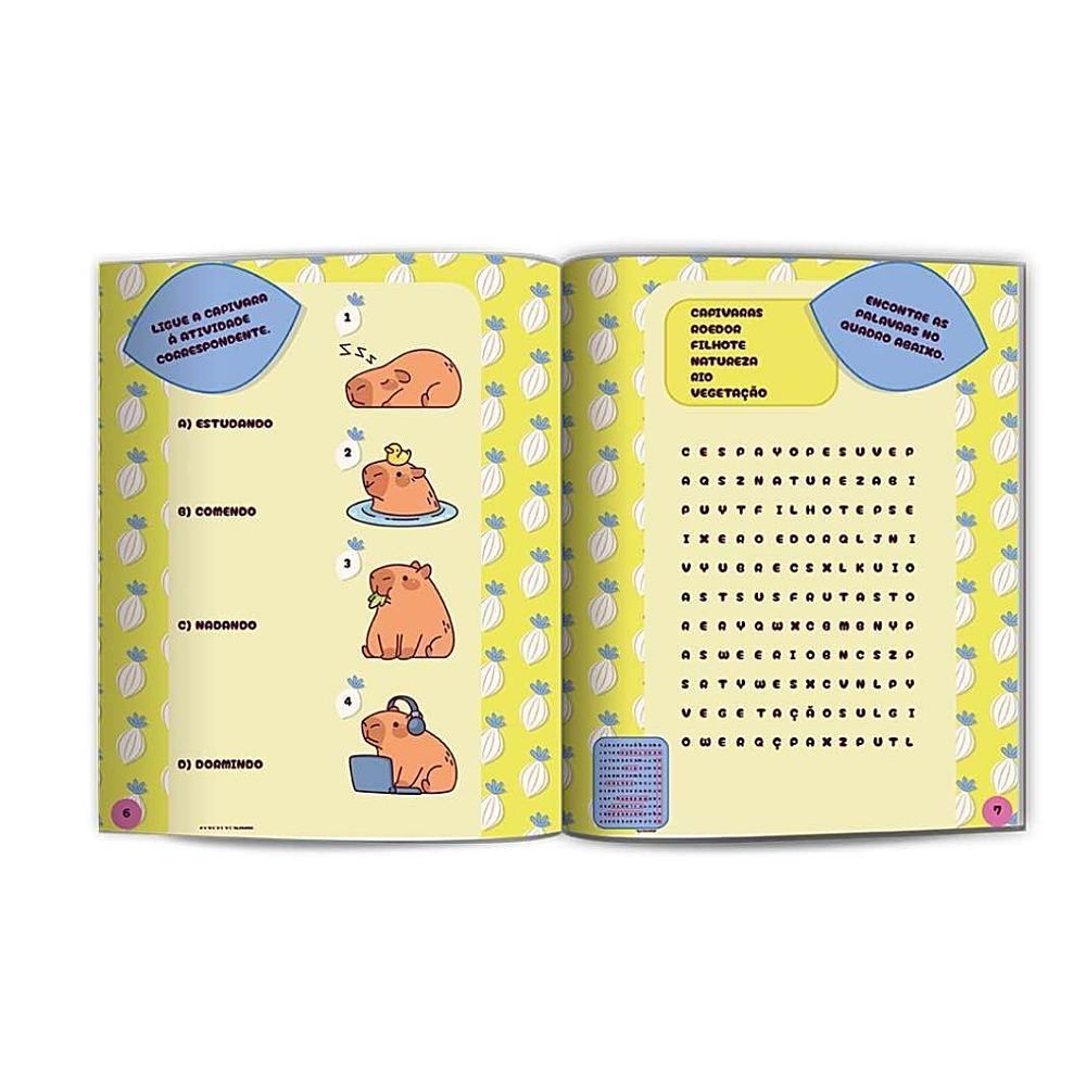 Livro 500 Adesivos Capivaras Culturama - Diversão