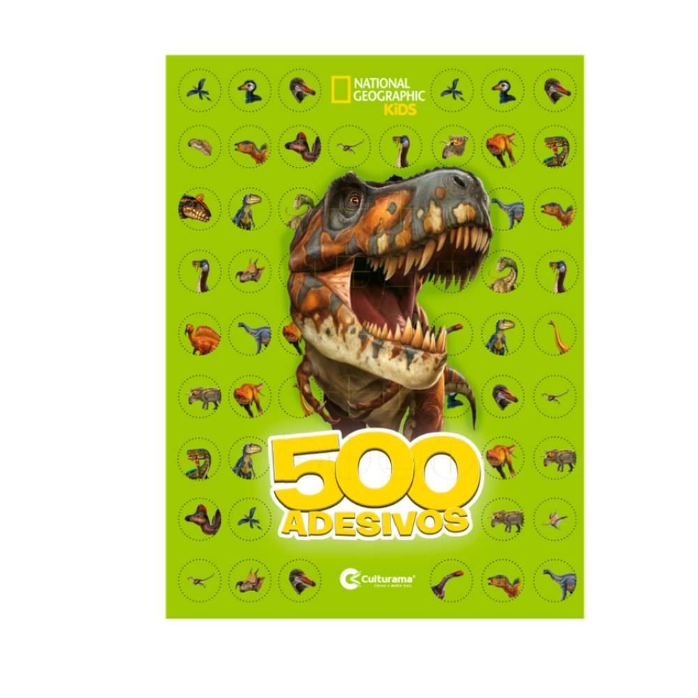 Livro 500 Adesivos Nat Geo Culturama Digital - Diversão