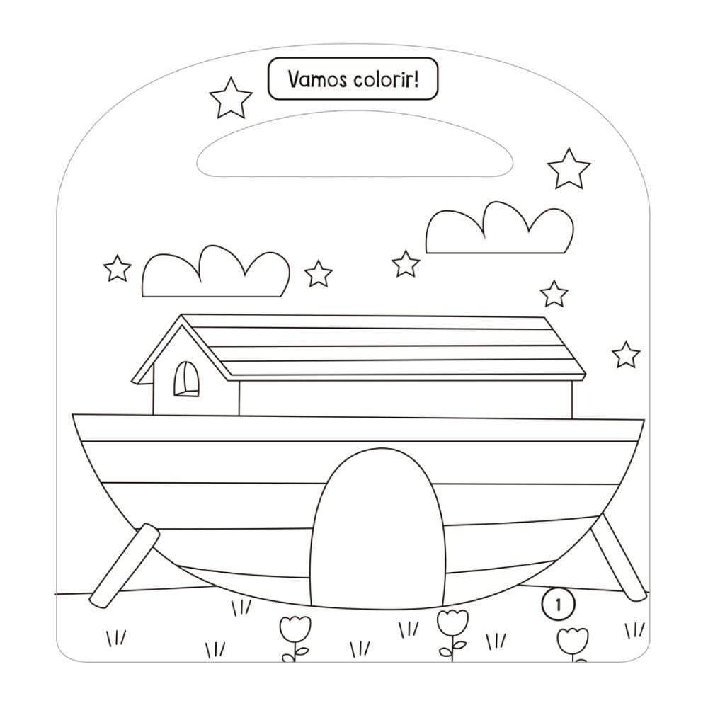 Livro de Atividades a Arca de Noé com 50 Adesivos Ciranda Cultural