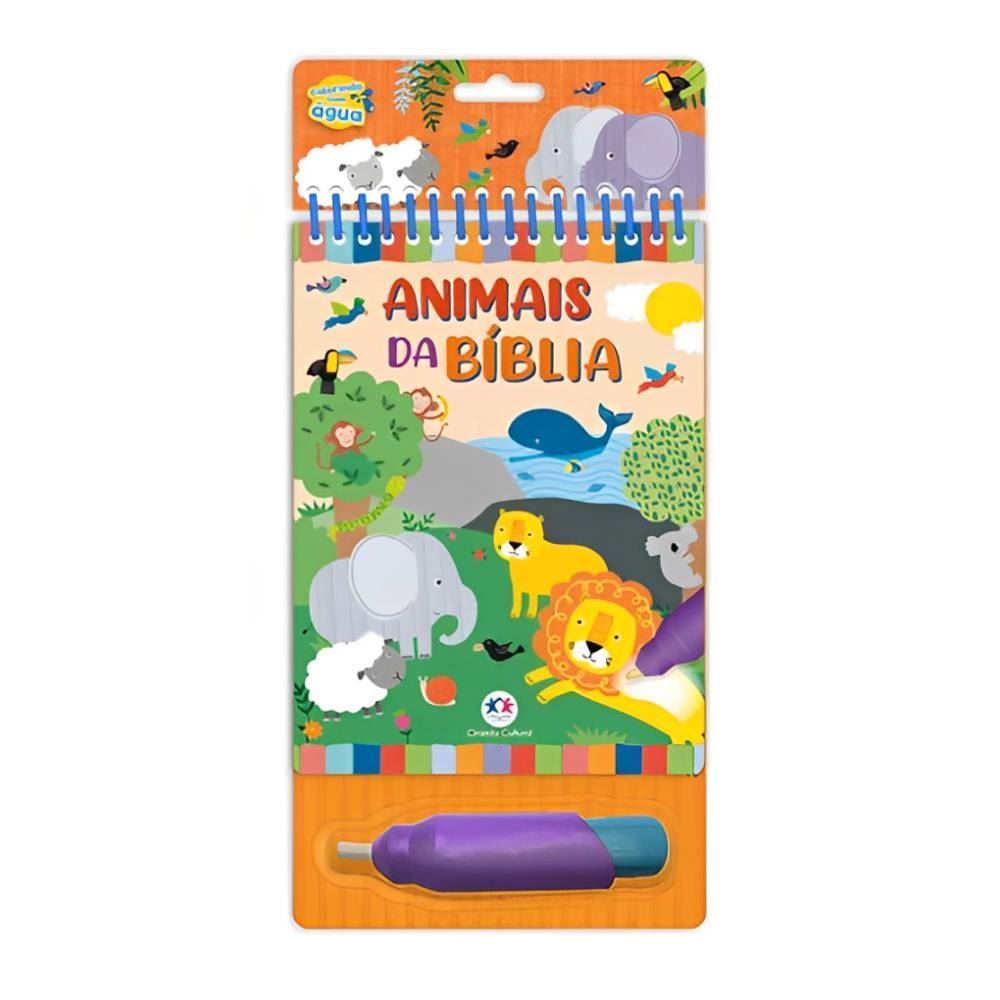 Livro Animais Da Bíblia Aquabook Ciranda Cultural - Colorindo com Água
